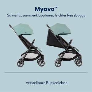 Carucior Graco Myavo, usoara, compact, culoare Mint, 0-4 ani - Img 4