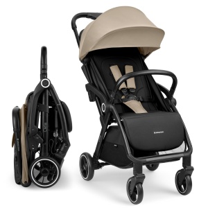 Carucior KikkaBoo CIELA Beige Pliere Automata Usor 71 kg Pentru Copii pana la 22 kg