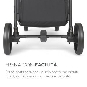 Carucior KikkaBoo Urban Dark Grey Compact Pliabil EVA Roti Suspensie - Img 9