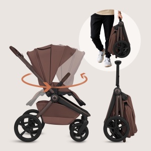 Carucior Lionelo Freya 2 in 1 cu Babywanne si Sportsitz, 0-22 Kg - Img 9