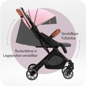 Carucior MoMi ESTELLE, pliabil, 7.5kg, pentru copii pana la 15kg - Img 3