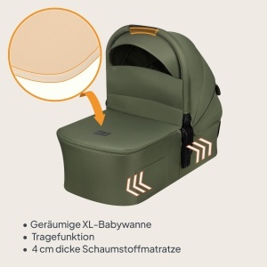 Carucior multifunctional Lionelo Amber Plus 2-in-1 pentru copii 0-4 ani roti 360deg spatar reglabil accesorii incluse - Img 3