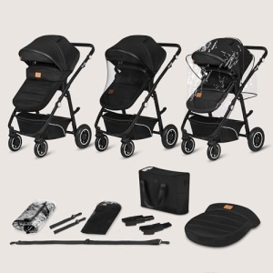 Carucior multifunctional Lionelo Bianka 3 in 1 pana la 22 kg sistem pliabil roti 360deg cu amortizoare - Img 11
