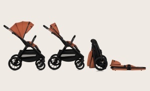 Carucior multifunctional Lionelo Layla 2 in 1 0-48 luni roti PU pivotante suspensie completa - Img 2