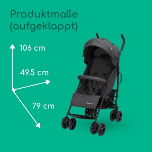 Carucior pentru copii Bebeconfort Dusk, 0-4 ani, usor (7.9 kg), compact, gri mineral - Img 8