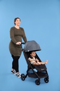 Carucior pentru copii Ergobaby Metro, compact, usor, gri - Img 4