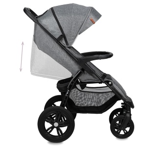Carucior pentru copii MoMi MIYA, cu 5 puncte de siguranta, 22 kg, roti poliuretan - Img 9