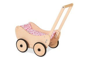 Carucior pentru papusi Pinolino Trixi din lemn cu sistem de franare si accesorii pentru copii 1-6 ani - Img 3