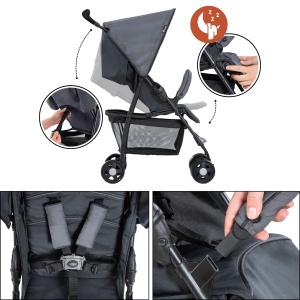 Carucior sport hauck Federleichter, 5.9 kg, compact, gri - Img 7