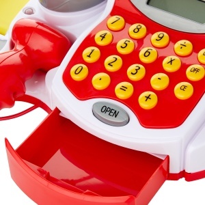 Casa de marcat electronica Theo Klein 9373 cu scanner, cantar si accesorii - Img 3