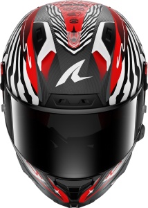 Casca moto SHARK AERON-GP FIM RACING 2 SPEED-FANCY Carbon Alb Rosu XL - Img 3