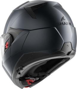 Casca moto SHARK OXO BLANK Gun Metal A05, XL, cu protectie UV380 - Img 4