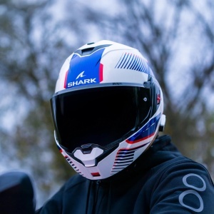 Casca moto Shark OXO SPEED-TECH, modulara, argintieneagra, marimea L - Img 5