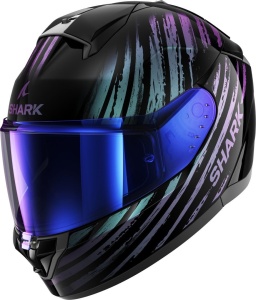 Casca moto SHARK RIDILL 2 ASSYA NegruAlbastruViolet, S