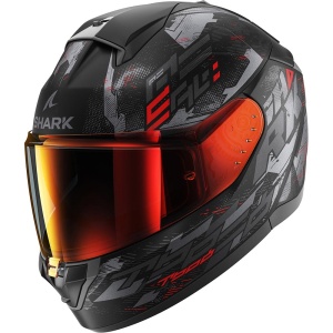 Casca moto SHARK RIDILL 2, M, NegruRosuGri, design sportiv