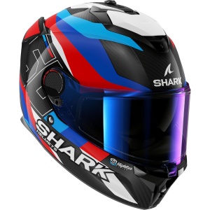 Casca moto SHARK SPARTAN GT PRO CARBON, Carbon, AlbastruRosu, XXL - Img 4