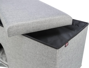 Caserola pentru pisici TRIXIE Kimy, 72 x 40 x 40 cm, culoare gri deschis - Img 6