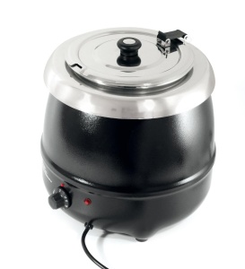 Caserola pentru supa HENDI 8L, 435W, inox, negru