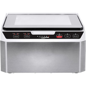 Caso VacuChef 40 - Aparat de etansare cu vid cu camera din otel inoxidabil, camera de vid 3L 70 litri/minut, sudura dubla, vid reglabil si timp de sudare, 1417 - Img 2