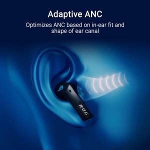 Casti audio ASUS ROG Cetra True Wireless SpeedNova Alb RGB, ANC, 46 ore autonomie - Img 5
