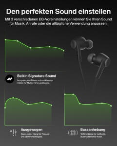 Casti audio Belkin SoundForm ANC, USB-C, cu microfon, negru - Img 7