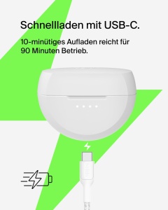 Casti audio Belkin SoundForm Rhythm, wireless, 28 ore autonomie, alb - Img 7