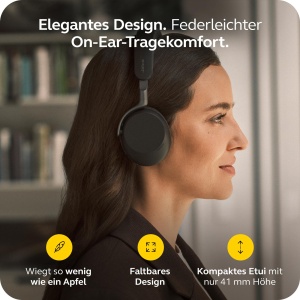 Casti audio Bluetooth Jabra Evolve3 75, cu microfon, anulare zgomot, negru - Img 4