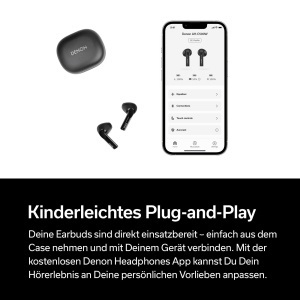 Casti audio Denon AH-C500W Bluetooth, rezistente la apa, negru - Img 8