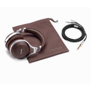 Casti audio Denon AHD5200EM Premium, 50mm, Zebraholz, Piele sintetica - Img 4