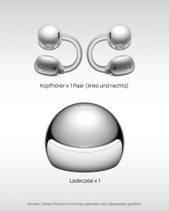 Casti audio HUAWEI FreeClip 2 S, Wireless, 5.1 g, Argintii - Img 9