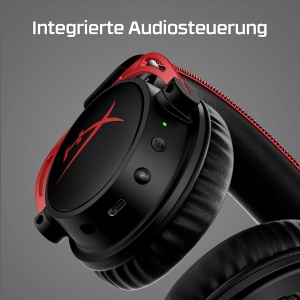 Casti audio HyperX Cloud Alpha Wireless, 300h autonomie, DTS 3D, negru-rosu - Img 6