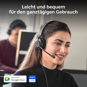 Casti audio Jabra Evolve2 30 SE cu microfon, cablu, negru, Noise Cancelling - Img 3