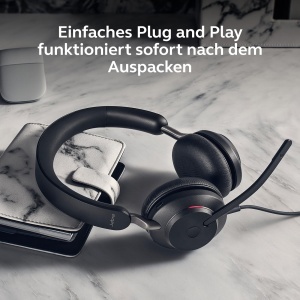 Casti audio Jabra Evolve2 40 SE cu USB-C, reducere zgomot, negru - Img 7