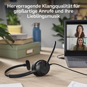 Casti audio Jabra Evolve2 50, USB-AUSB-C, Mono, cu ANC si confort sporit - Img 7