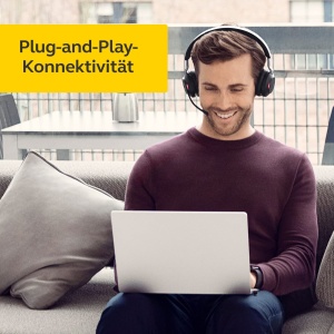 Casti audio Jabra Evolve2 65 Noise Cancelling, Bluetooth, Negru - Img 8