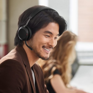 Casti audio Jabra Evolve2 75, wireless, activare zgomot, negru - Img 2