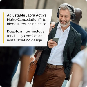 Casti audio Jabra Evolve2 75, wireless, cu 8 microfoane, ANC - Img 2