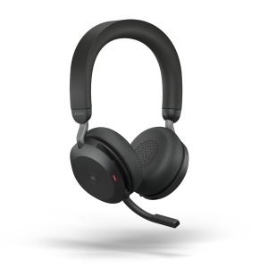Casti audio Jabra Evolve2 75, wireless, cu active noise cancellation, negru