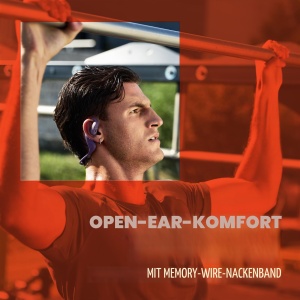 Casti audio JBL Endurance Pace, Bluetooth, Open-Ear, NegruGri - Img 2