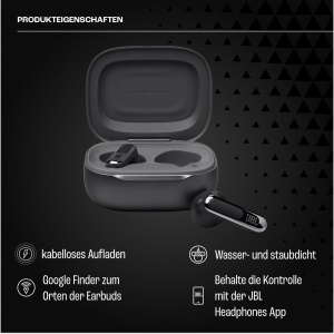 Casti audio JBL Live Flex 3, Bluetooth, 50 ore autonomie, IP54, Negru - Img 2