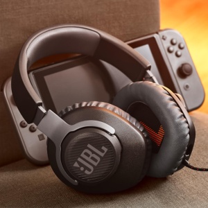 Casti audio JBL Quantum 100, cu fir, microfon detasabil, compatibile multi-platforma, negru - Img 5