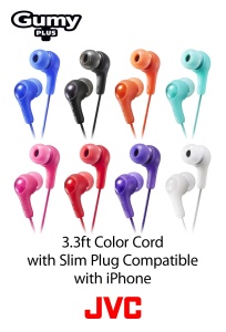 Casti audio JVC Gumy Plus Hafx7r, rosii, cu sunet superior si izolare acustica - Img 5