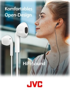 Casti audio JVC HA-FR17UC-W cu USB-C, DAC incorporat, sunet puternic, alb - Img 6