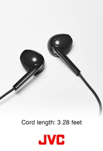 Casti audio JVC HAF17MW cu microfon si telecomanda, alb - Img 6
