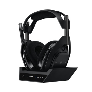 Casti audio Logitech G Astro A50 X LIGHTSPEED, wireless, negru, cu microfon de calitate