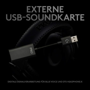 Casti audio Logitech G, Negru, cu microfon detasabil, surround sound - Img 8