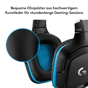 Casti audio Logitech G432, 7.1 Surround Sound, microfon cu anulare zgomot, negru - Img 5