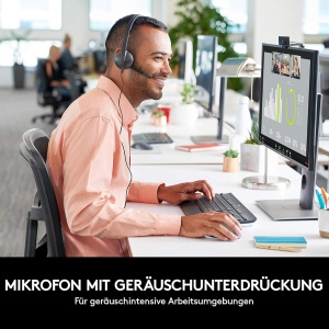 Casti audio Logitech H340 cu microfon, USB, 1.8m, negru - Img 2