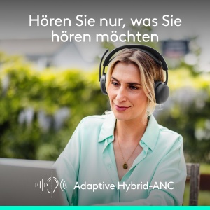 Casti audio Logitech Zone Wireless 2 ES cu ANC, Bluetooth, Grafit - Img 2