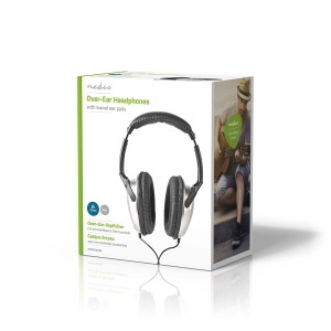 Casti audio Nedis cu cablu de 6 m, HiFi, ergonomice, argintiinegre - Img 3